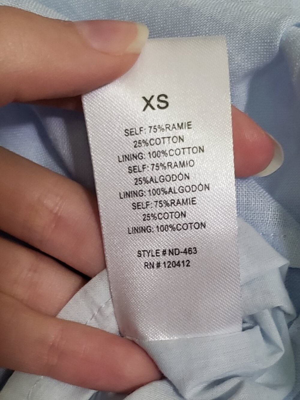 NIA light blue puff sleeve babydoll mini dress - Picture 9 of 9